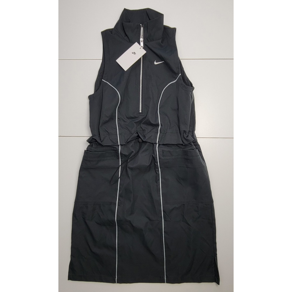 Nike Sportswear Street Dress Black Gray Women's Size SMALL FN2286-010 New